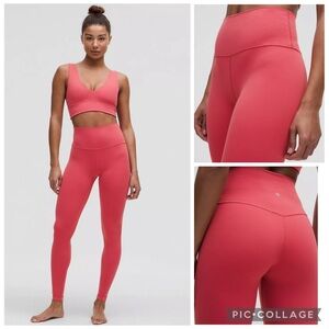 lululemon Align™ High-Rise Pant 28" leggings yoga tights Desert Red size 6